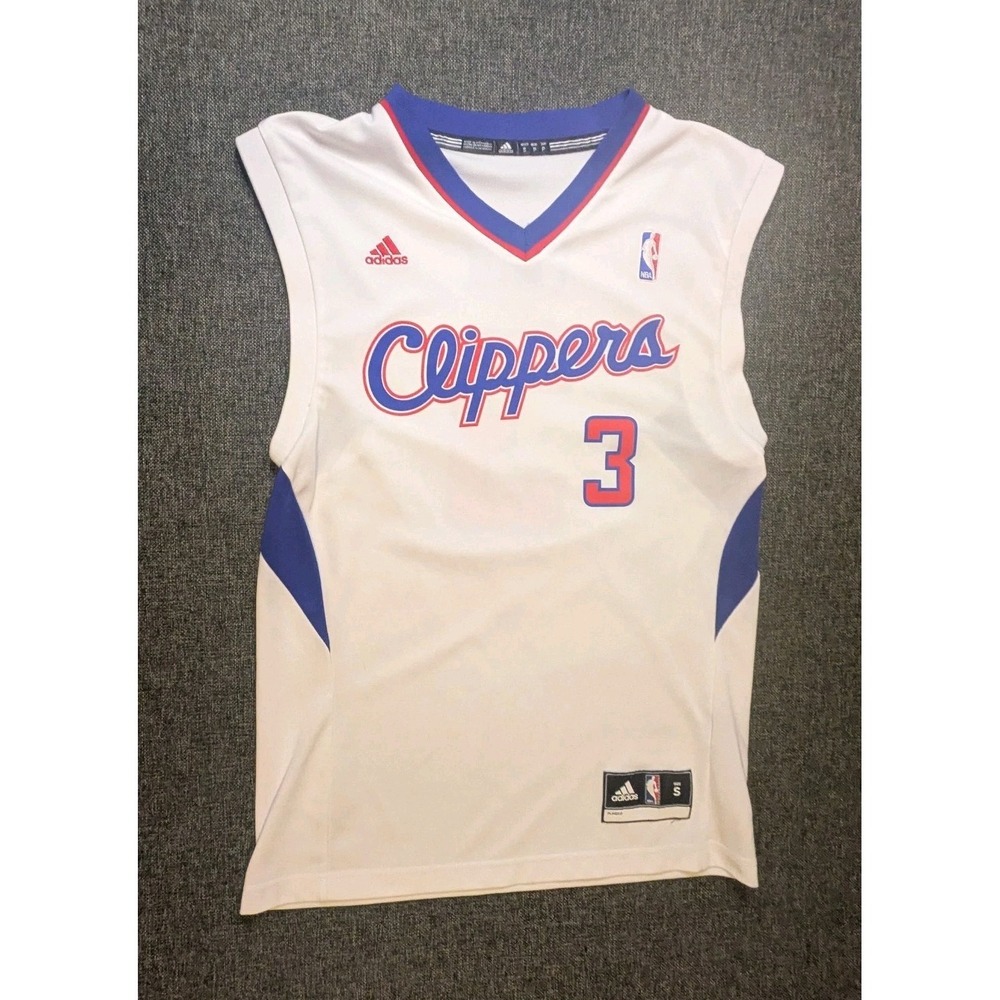 Adidas Clippers Chris Paul #3 White Jersey Shirt Youth Small Basketball NBA